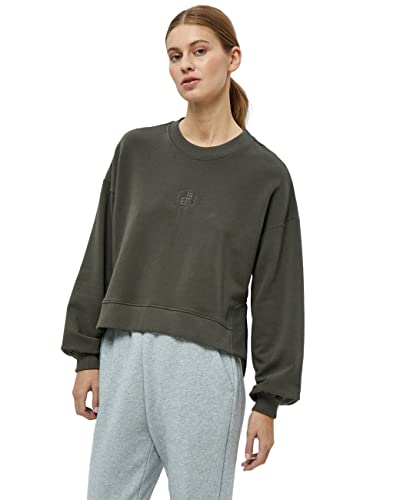 Beyond Now Damska bluza Cassie GOTS Crew, zieleń Beluga, XL