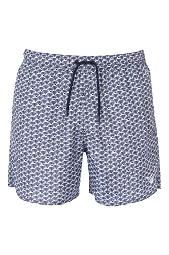 Emporio Armani Swimwear Męskie bokserki kąpielowe Emporio Armani Micropattern, białe, 56, biały