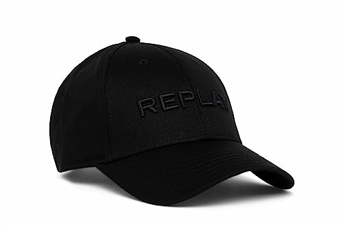 Replay Czapka unisex, 998 Total Black, jeden rozmiar