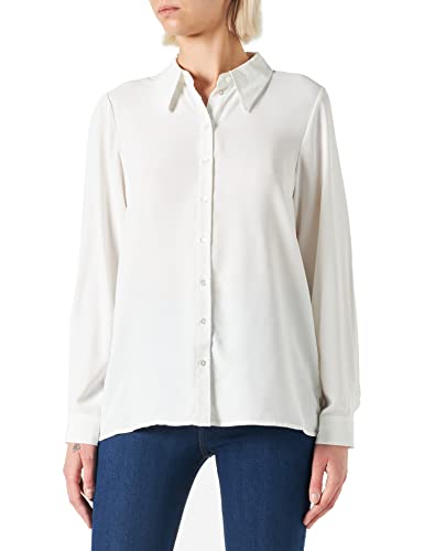 VERO MODA Women's VMVIVI LS koszulka WVN bluzka, śnieżna biel, XS, Snow White, XS