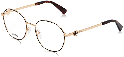 MOSCHINO MOS586 Okulary, Gold Black, 52 damskie, Gold Black_, 52