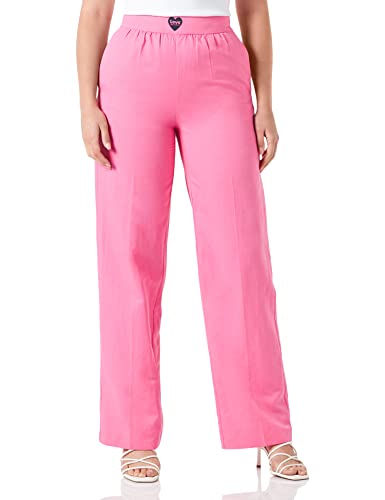 Love Moschino Pałac Trousers Spodnie Damskie Casual, Fuksja, 36