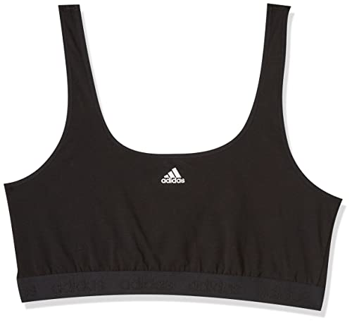 Adidas Sports Underwea Damski biustonosz Crop Bra Bustier, czarny, XL