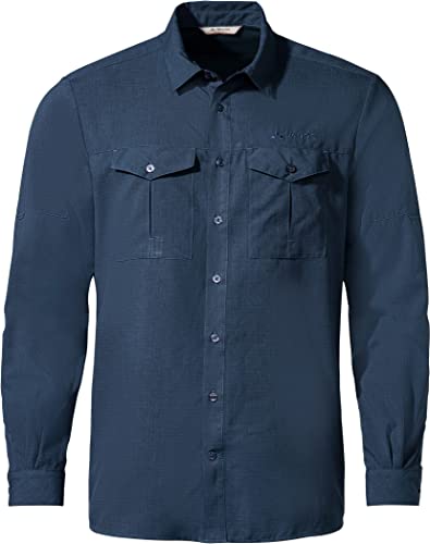 VAUDE Męska koszula Rosemoor Ls Shirt Ii, ciemne morze, 56