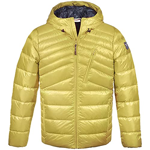 Dolomite Męska kurtka dziecięca Chaqueta Con Capucha Ms Corvara, Żółty Spice Yellow, L