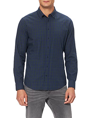 Seidensticker Męska koszula slim fit z długim rękawem, zielony, S-4XL