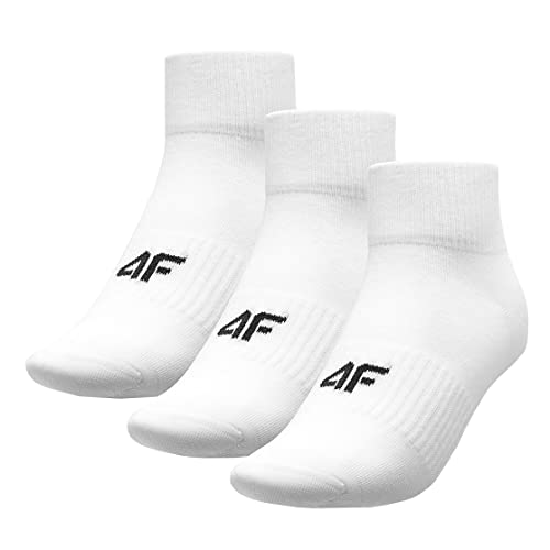 4F Socks SOM302, White, 43-46 męskie, Biały, 43-46 EU