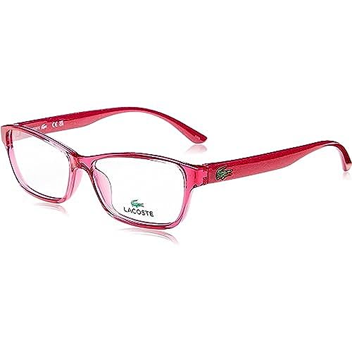 LACOSTE Okulary dla dziewczynek, Fuchsia Z Glitter Temple, 51/14/135