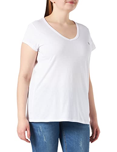 G-STAR RAW Eyben Slim T-shirt damski, Biały (White D04434-2757-110), XXS