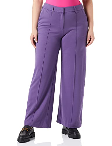 ICHI Damskie spodnie biznesowe IHKATE SUS Office Wide PA, 193622/Loganberry, M