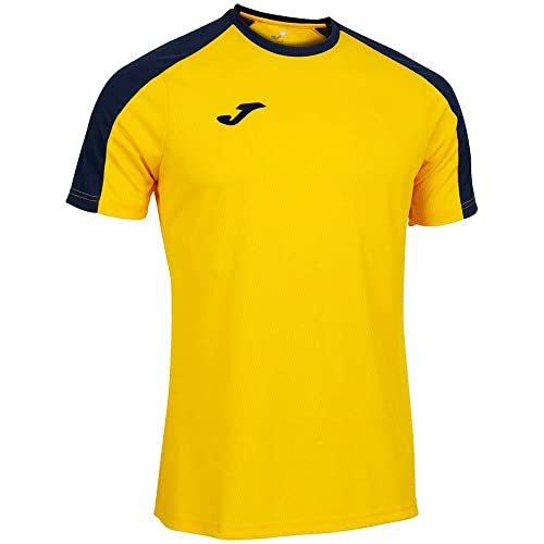 Joma Męski T-shirt z krótkim rękawem, Eco Championship, żółty granatowy, XXL