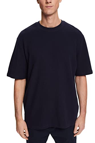ESPRIT T-shirt męski 013EE2K306, 400/NAVY, L, 400/granatowy, L