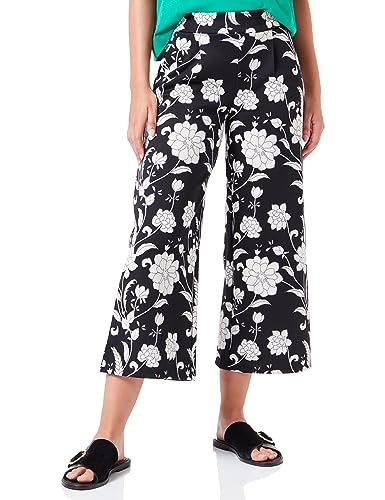 ICHI Damskie spodnie rekreacyjne, 202331/White Cut Flower Aop, XL