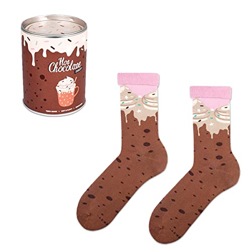 ZOOKSY Skarpetki Świąteczne Męskie WARM WINTER Hot Chocolate, 41-46