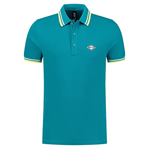 Replay Męska koszula polo M6514, 182 petrol, S, 182 Petrol, S