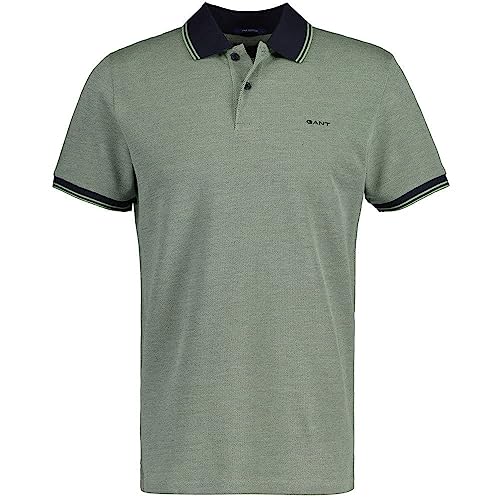 GANT męska koszulka polo, zielony (Basil Green), 3XL