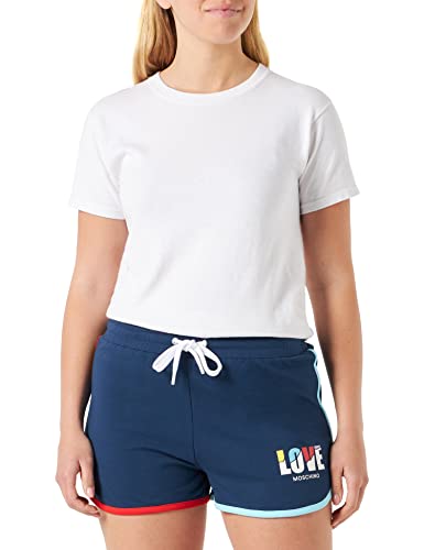 Love Moschino Damskie spodnie, casualowe, niebieskie, rozmiar 46, niebieski, 46