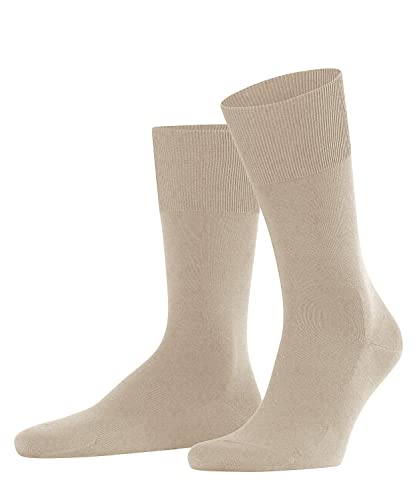 FALKE Mężczyźni Skarpety ClimaWool M SO Trwały Lyocell Wełna jednokolorowe 1 Para, Beżowy (Pebble Melange 4044), 39-40