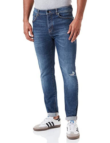United Colors of Benetton Spodnie męskie 4gz7ue00e dżinsy, niebieski dżins 930, 6, Niebieski dżins 930, 46