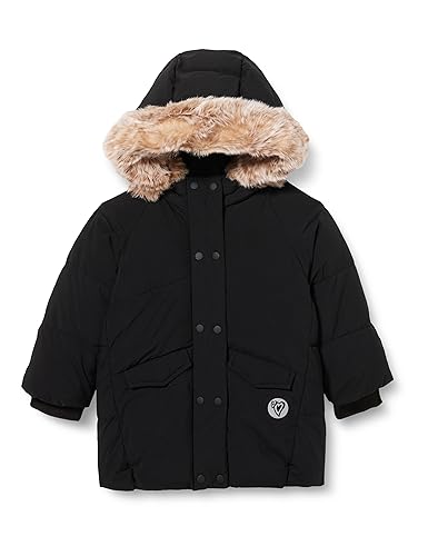 s.Oliver Dziewczęcy płaszcz outdoorowy, czarny, 98 cm