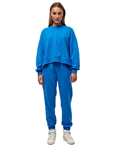 DESIRES Damska bluza Biano O-Neck, błękit francuski, M