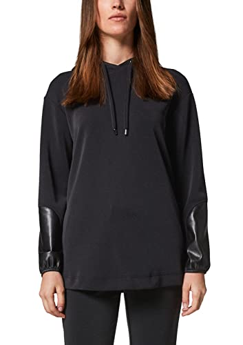 Comma Damska bluza z kapturem, Czarny, 36