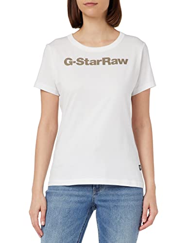 G-STAR RAW Damska bluzka Gs Graphic Slim Top, Biały (White D23942-336-110), M