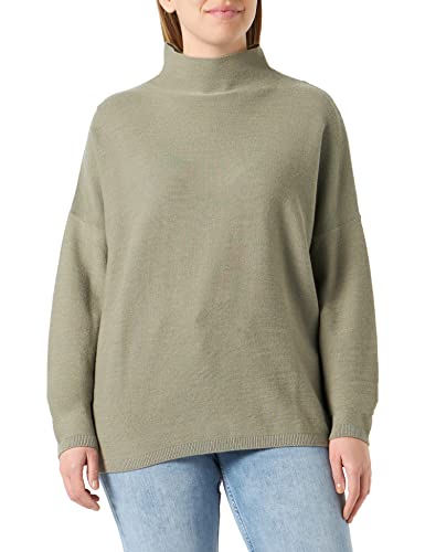 camel active Damski sweter z szerokim kołnierzem, khaki, S