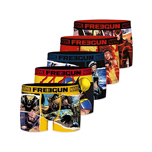 Freegun X-Men-Zestaw 5 bokserów męskich dopasowanych, 01