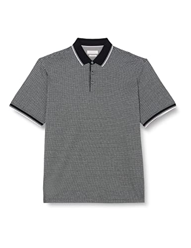 bugatti Męska koszula polo, jasnoszara 220, regularna 8150-35102, jasnoszary-220, M