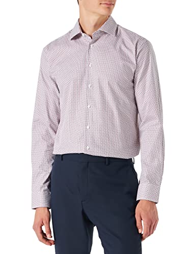 Seidensticker Męska koszula biznesowa, czerwony, 40 PL