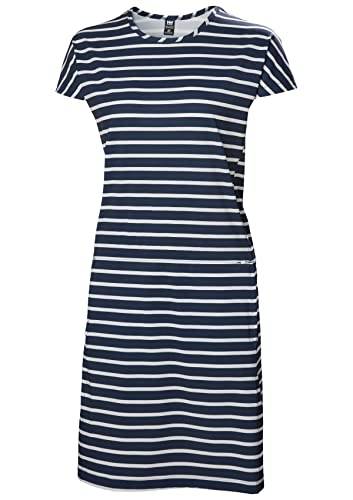 Helly Hansen Damska letnia sukienka W Thalia 2.0, granatowa w paski, 2XL, Granatowe paski, XXL