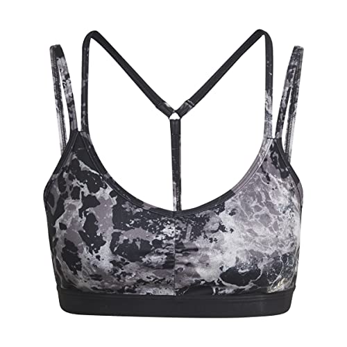 adidas Damski biustonosz sportowy Yo ESS Ls AOP B, czarny, L, czarny, L