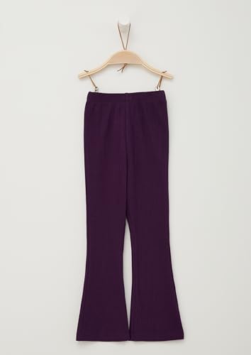 s.Oliver Dziewczęce legginsy, rozkloszowane nogawki, fioletowy, 110 cm