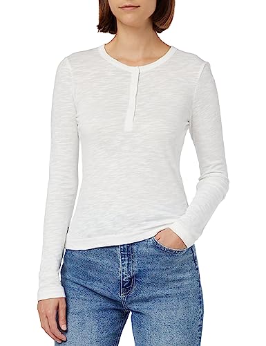 Superdry Studios Henley, Bluza damska, Optic, 36, Optyczny, 34