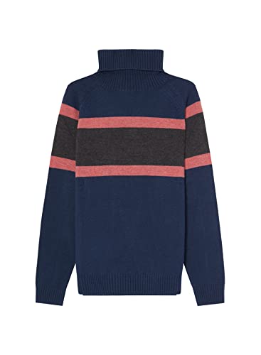 ECOALF męski sweter Trioalf, z długim rękawem, wełniany z recyklingu sweter męski z długim rękawem, sweter męski wełniany sweter z dzianiny, wygodny i wszechstronny, rozmiar XL, kolor niebieski,