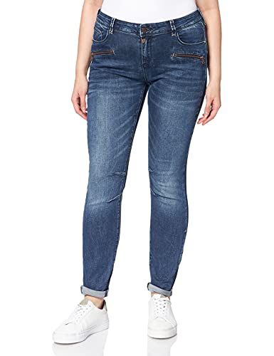 Timezone Jeansy damskie Slim Caillatz, Blue Patriot Wash, 30W x 30L
