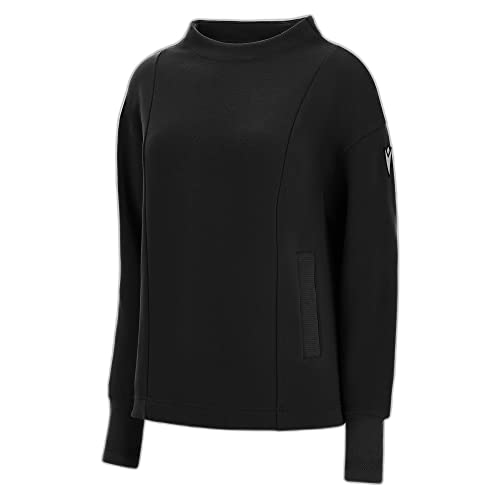 Macron Damska bluza Athleisure Fcc Dudinka Crater Neck Blk Wmn, czarna, XS, Czarny