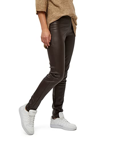 Peppercorn Damskie legginsy Linette, Łupek brązowy, XL-Szczup?y