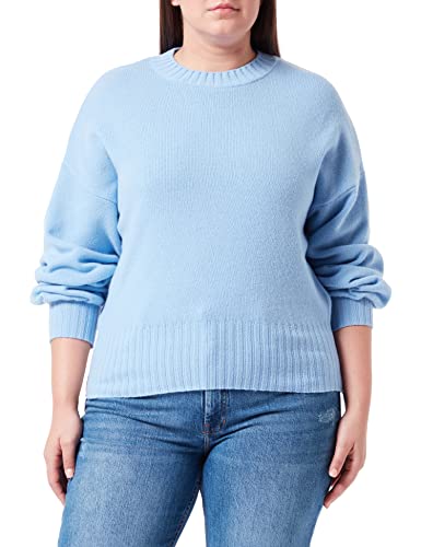 United Colors of Benetton Koszulka damska G/C M/L 1244d103h sweter, jasnoniebieski intensywny 33 g, S