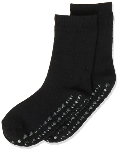 Bestseller A/S Chłopięce skarpety NMMWAKSI Wool TER W/Non Skid XXIII, czarne, 25/27, czarny