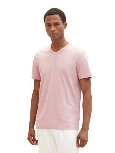 TOM TAILOR Koszulka męska 1036403, 11055-Morning Pink, XL, 11055 – Morning Pink, XL