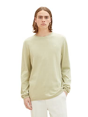 TOM TAILOR Denim sweter męski, 32246 - Garden Peat, M