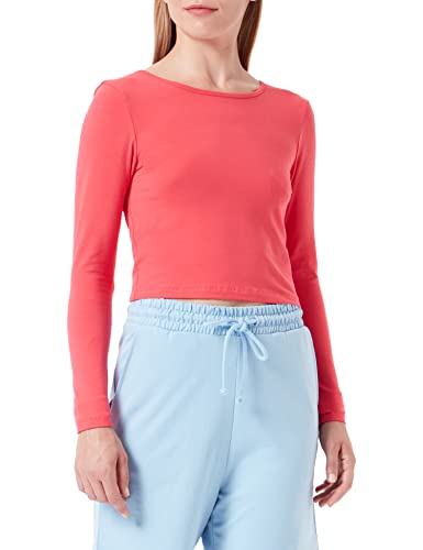 ONLY Onlpure Life L/S Short Top JRS T-shirty i topy, Geranium, L