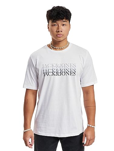 JACK & JONES T-shirt męski, Bright White, XXL