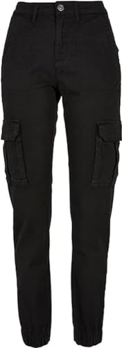Urban Classics Damskie spodnie damskie Cotton Twill Utility Pants, czarny, 28