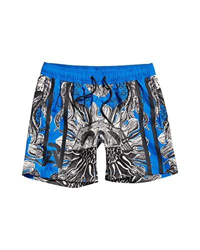 G-STAR RAW Men's Dirik Swim Trunks, wielokolorowe (Lapis Blue Jellyfish Mirror C331-D962), L, Wielokolorowy (Lapis Blue Jellyfish Mirror C331-d962), L