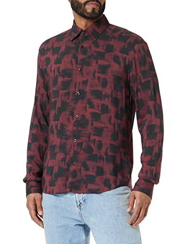 HUGO Koszulka męska Ermo, Dark Brown204, S