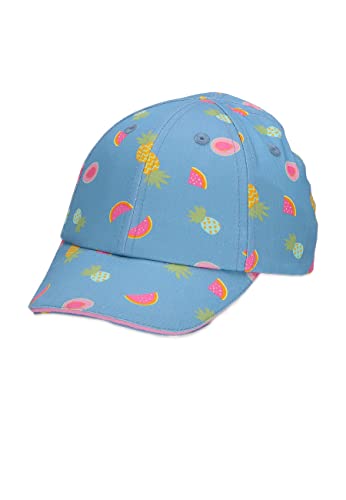 Sterntaler Dziewczęca czapka baseballowa Tropic czapka bejsbolowa, średni niebieski, 49 cm