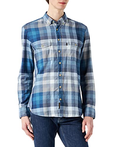 Camel Active Koszula Męska, Niebieski Aqua Blue, Xl